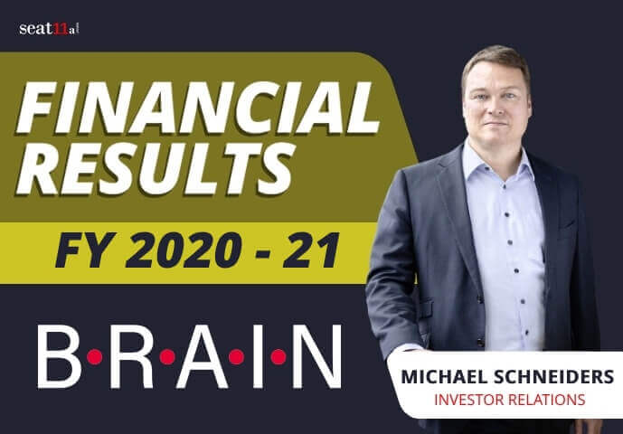 BRAIN Biotech AG Financial Results FY 2021 Financials Innovations and Sustainability Commitments with IR 1 - BRAIN Biotech AG Financial Results FY 2020 / 21 | Innovations, and Sustainability Commitments with IR -%sitename%